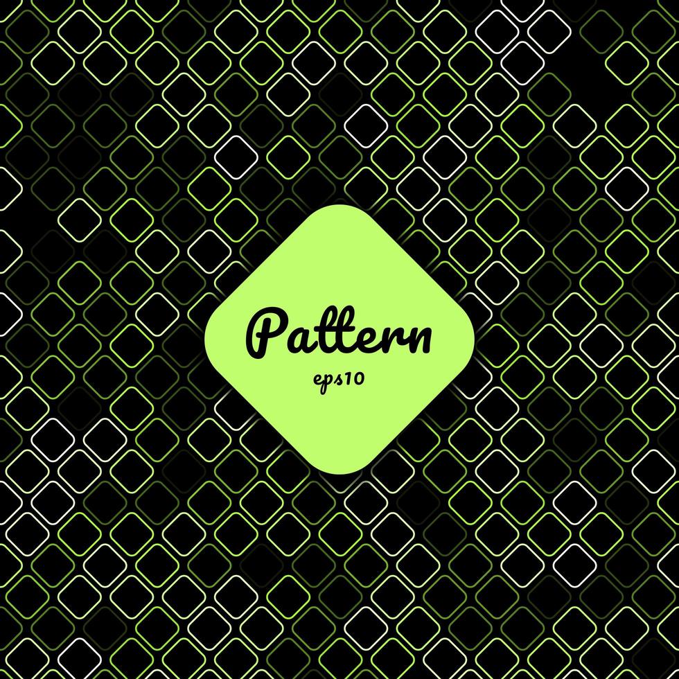 Abstract Green Geometric Square Background vector