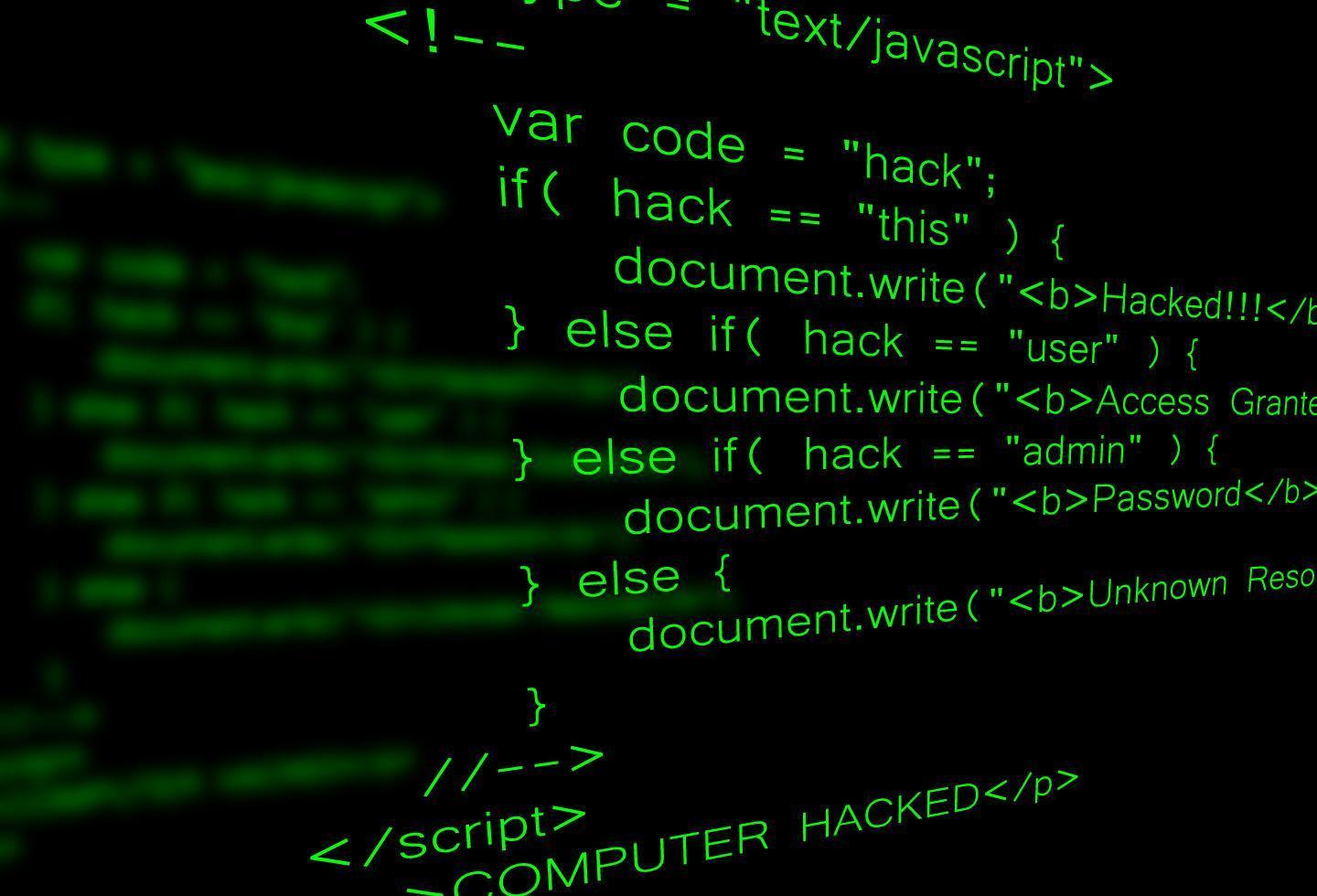 Computer hacking code  vector