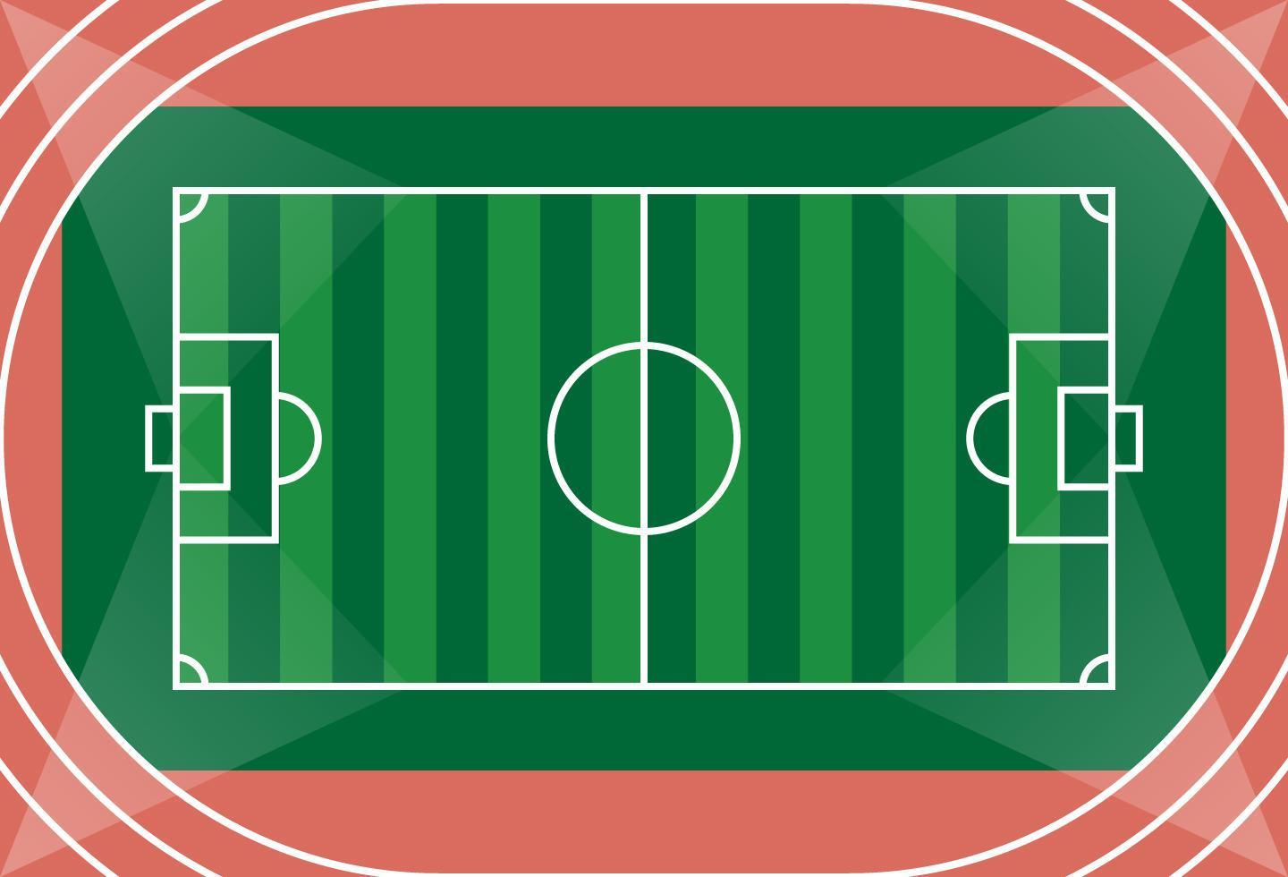 Aerial view of a soccer field 1218560 Vector Art at Vecteezy