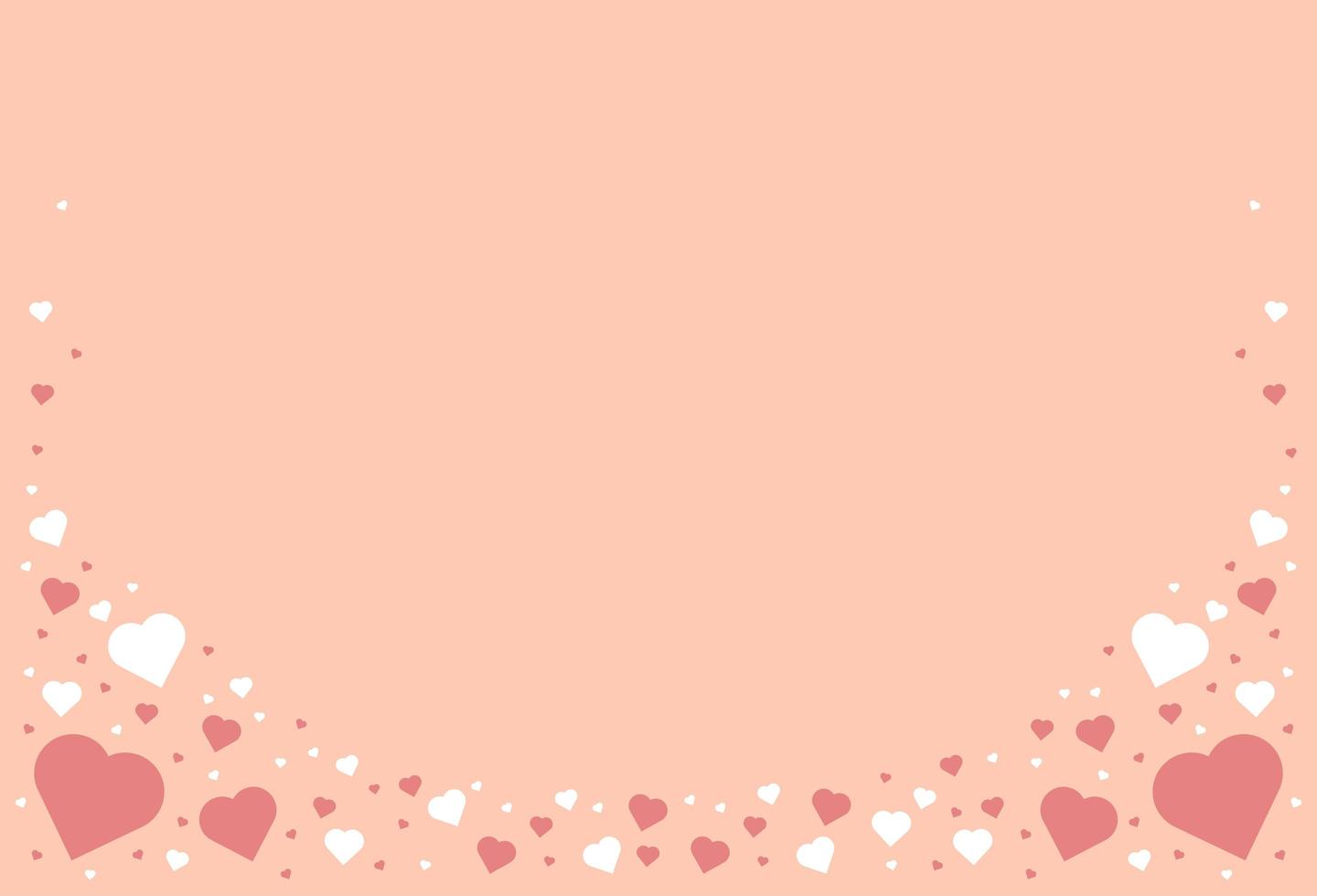 fondo pastel corazón vector