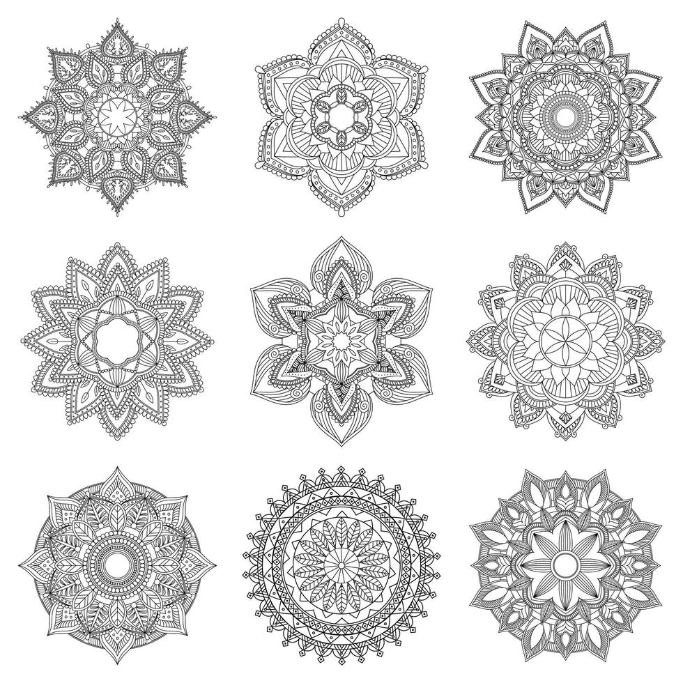 Indian mandala design vector