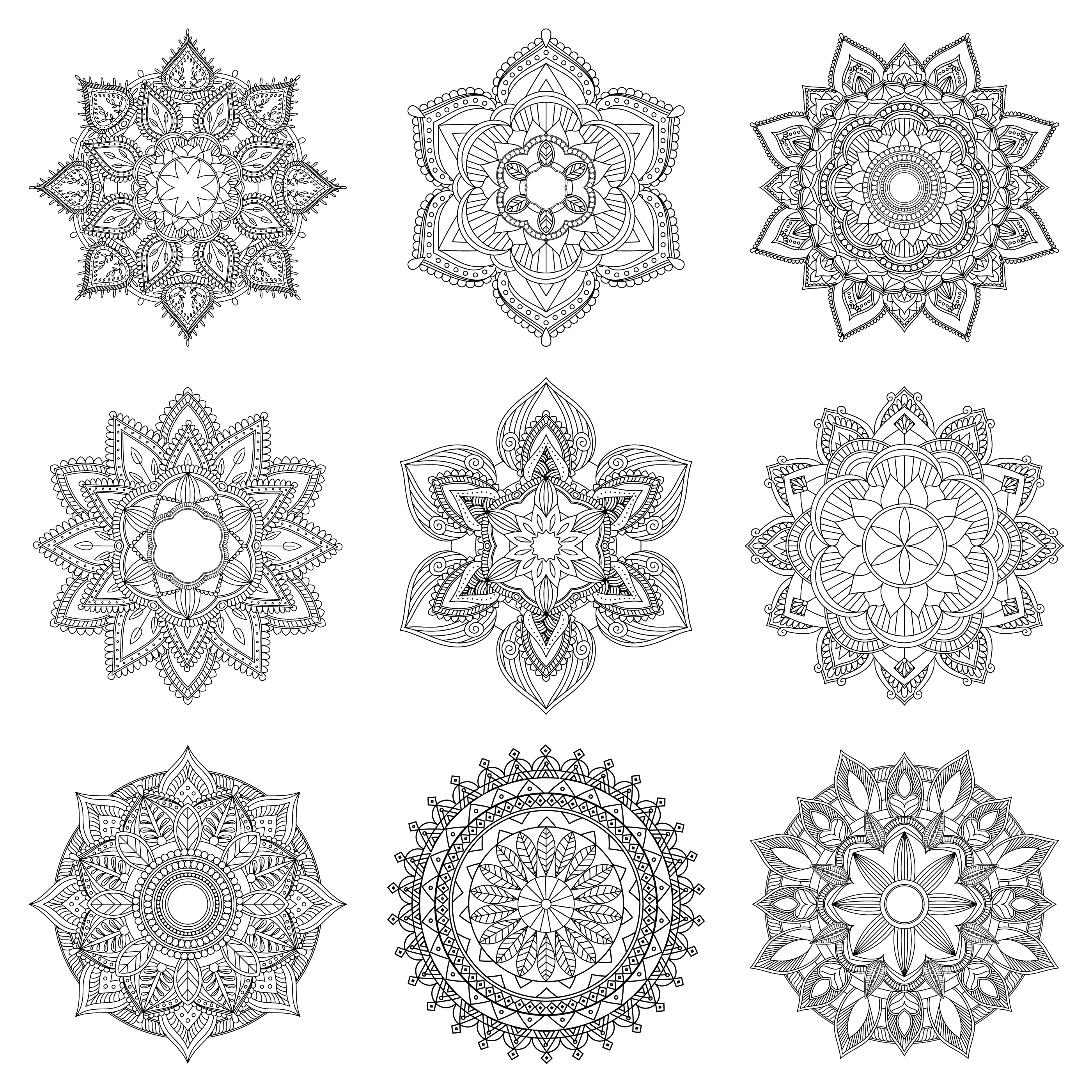 Indian mandala design 1218587 Vector Art at Vecteezy