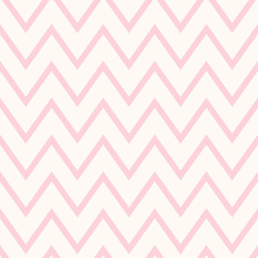 Pastel pink seamless zigzag pattern vector