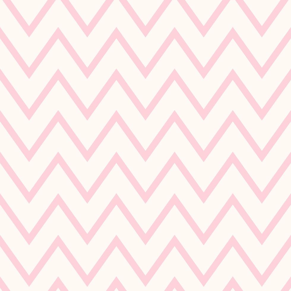 patrón de zigzag transparente rosa pastel vector