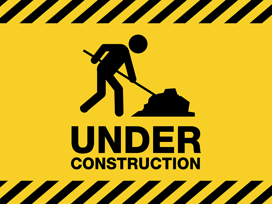 Under Construction Warning Sign 1218694 Vector Art at Vecteezy