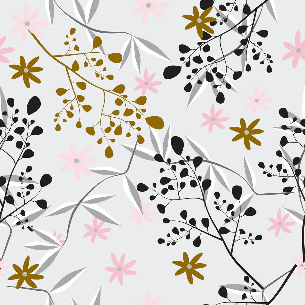 Feminine floral pattern vector