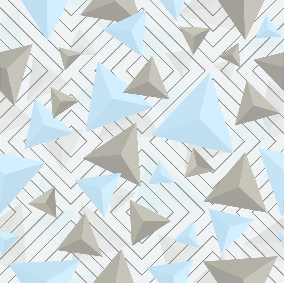 Triangle shape seamless pattern vector