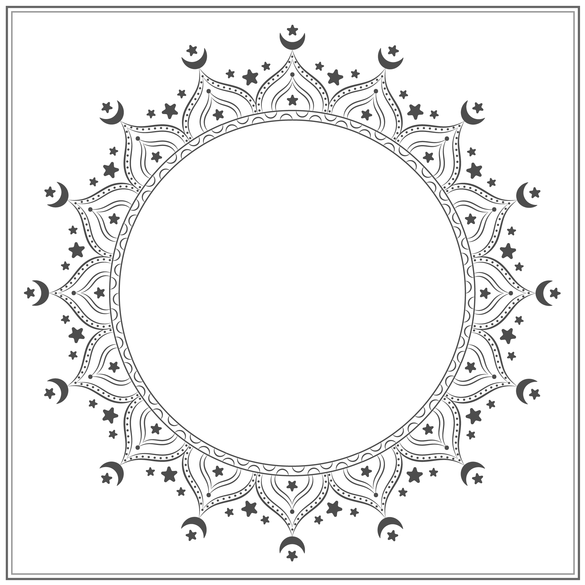 Download Layered Mandala Moon Svg Free Design - Layered SVG Cut ...