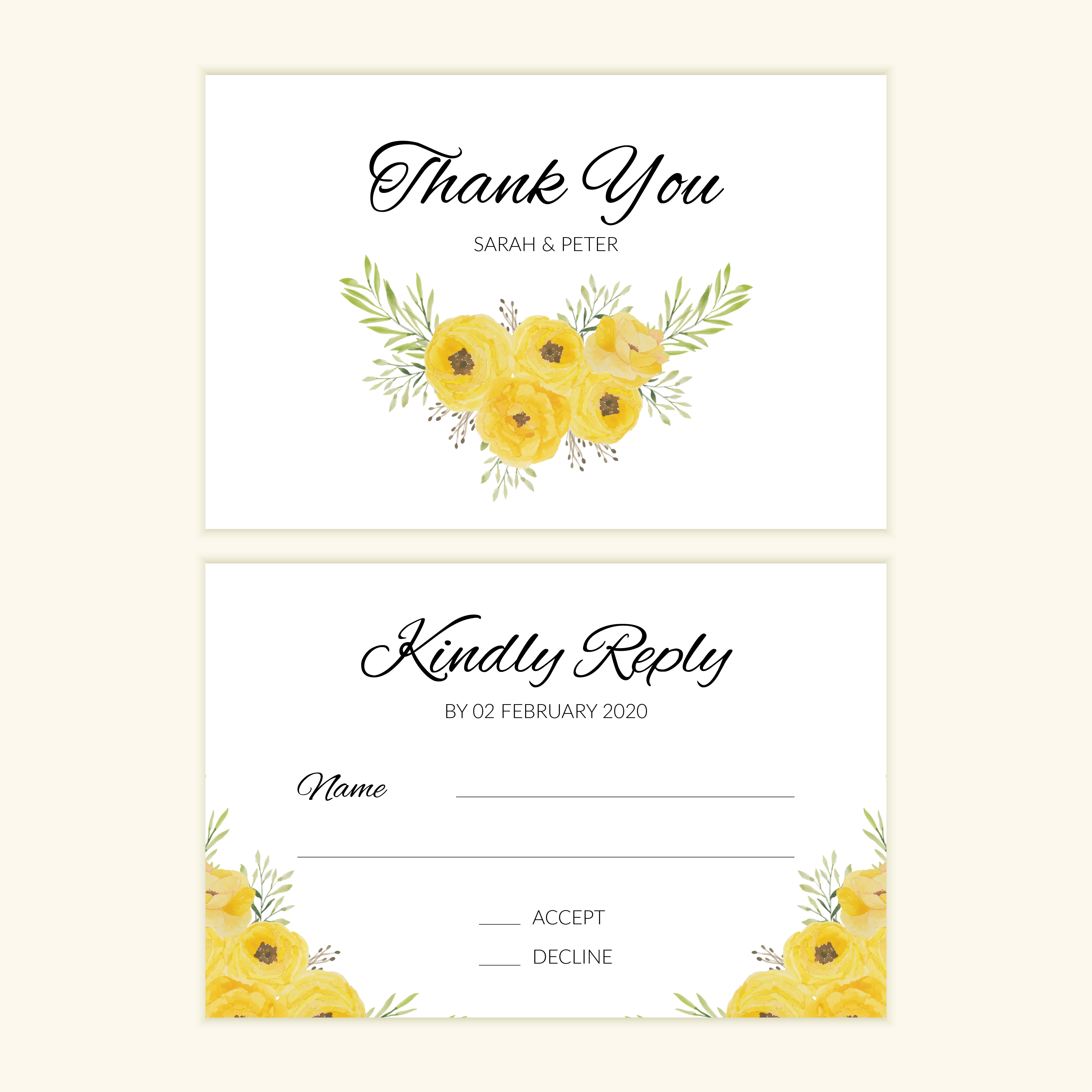 Watercolor Wedding Rsvp Card With Yellow Rose Bouquet Vector Art At Vecteezy Watercolor Wedding Rsvp Card With Yellow Rose Bouquet Vector Art At Vecteezy