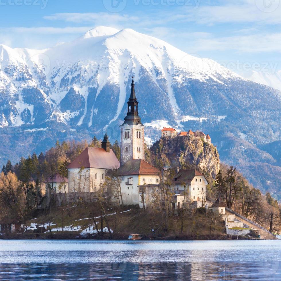 Lago Bled Eslovenia Europa Foto De Stock