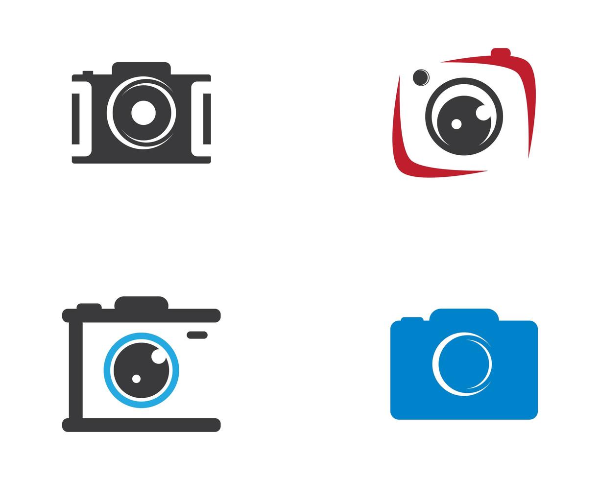 Various Styles Camera Logo Icons vector