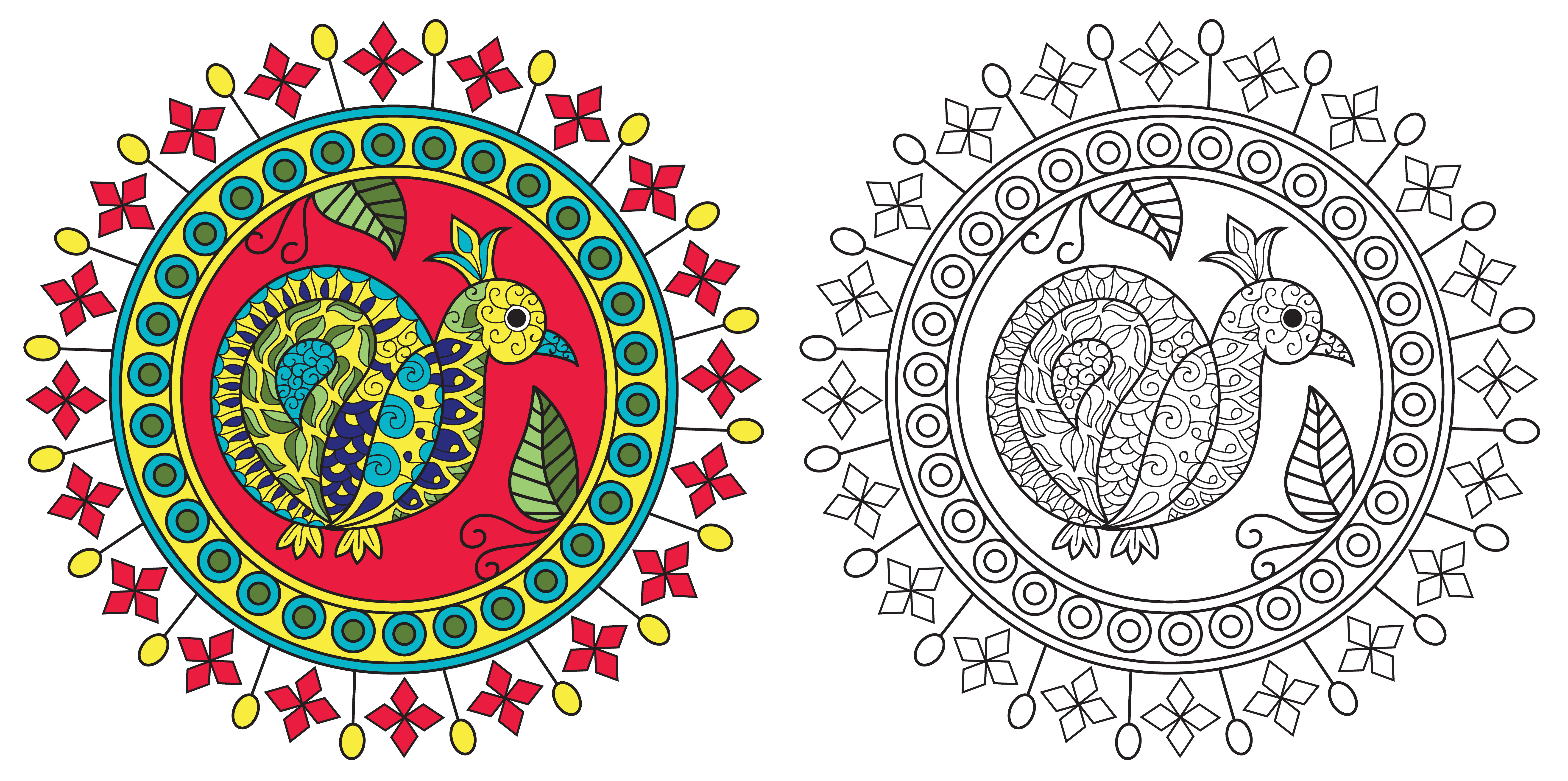 Free Free Peacock Mandala Svg Free 497 SVG PNG EPS DXF File