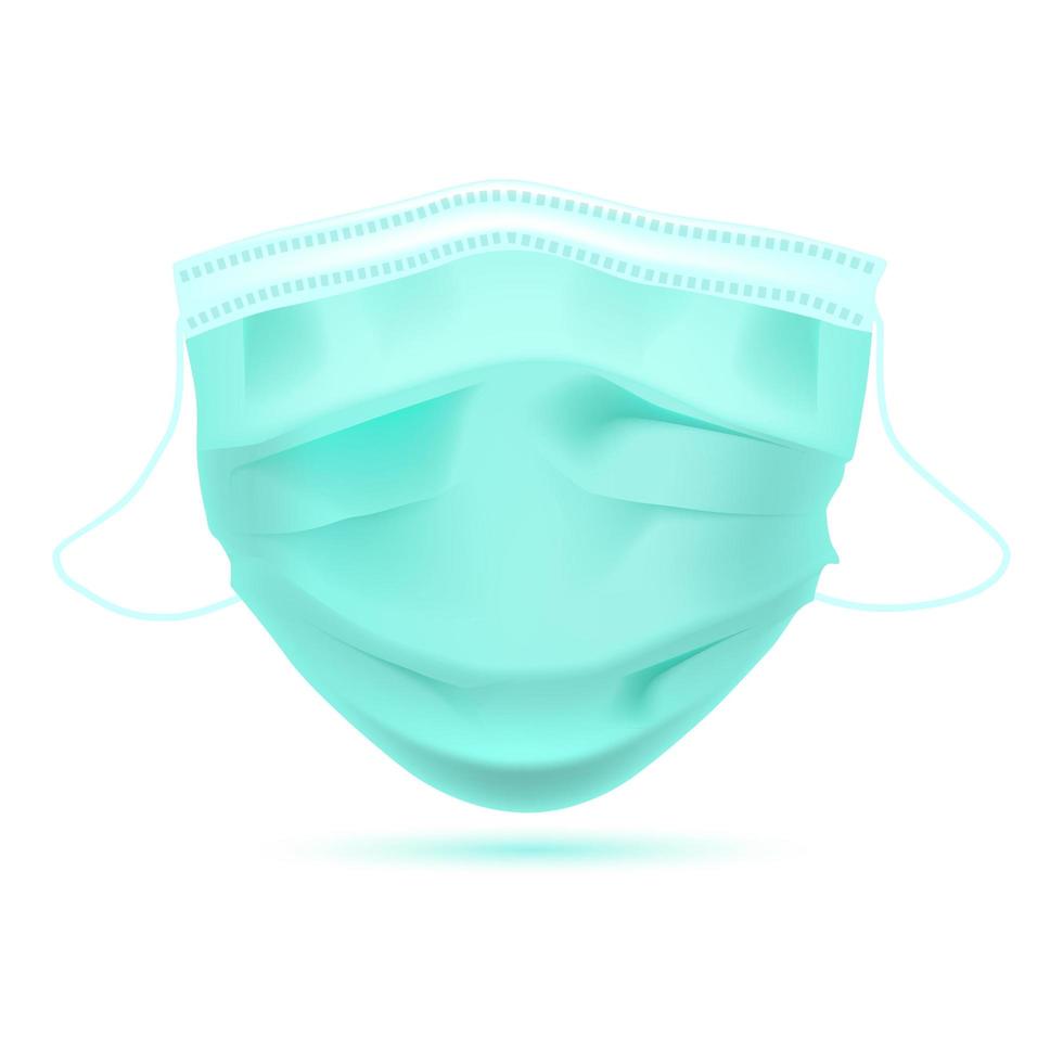 Protective face mask vector