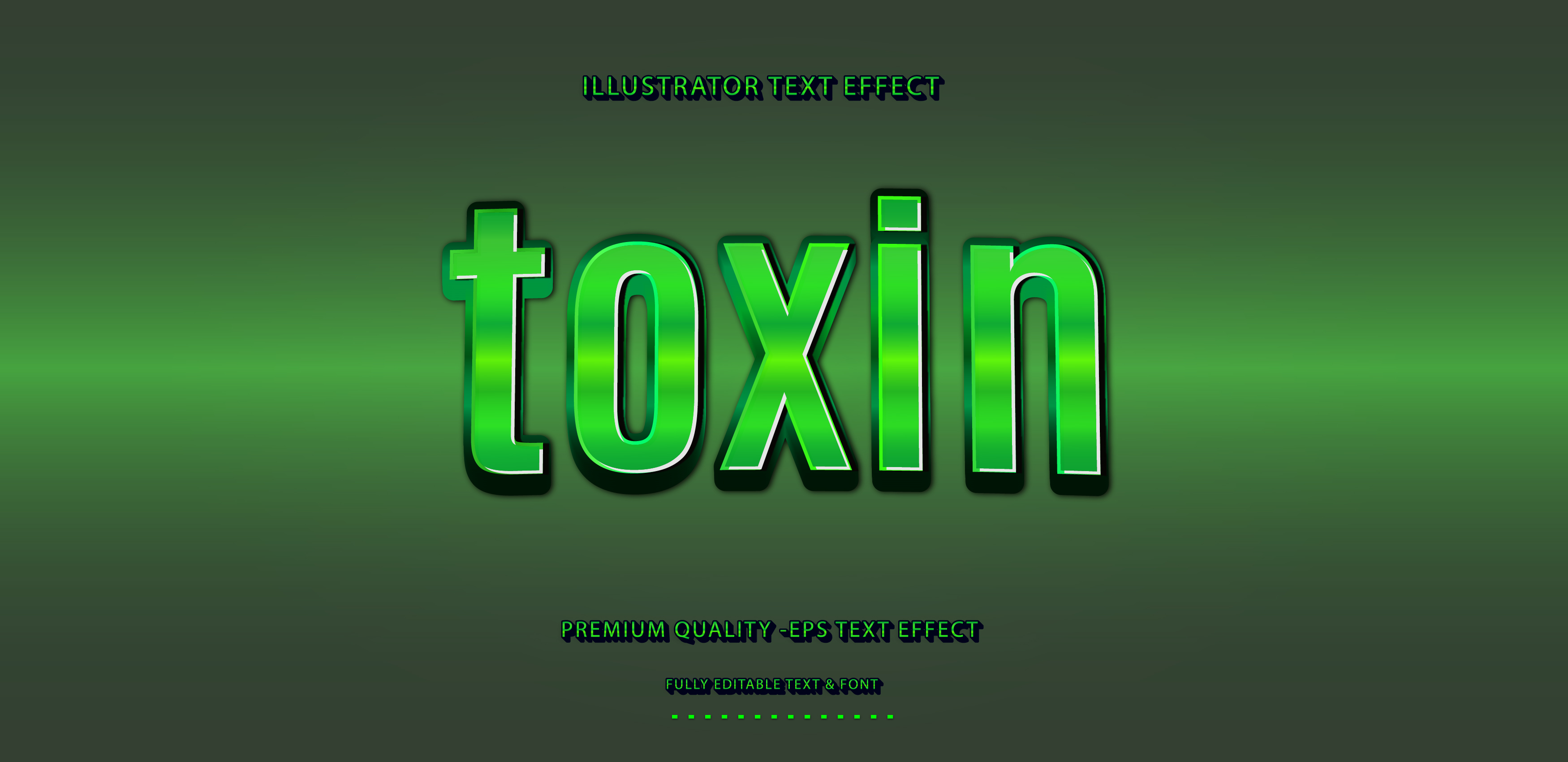 Green Toxin Text Effect Download Free Vectors, Clipart Graphics