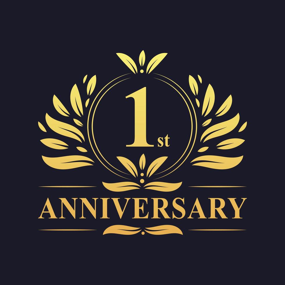 1st Anniversary Logo vector