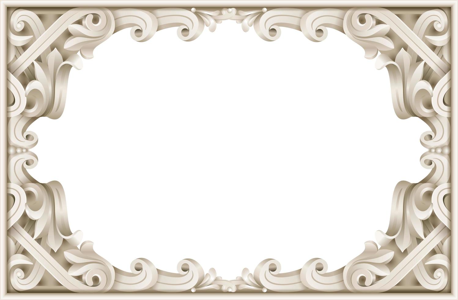 Vintage baroque frame vector