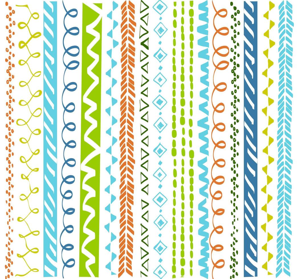 Colorful ethnic geometric pattern vector