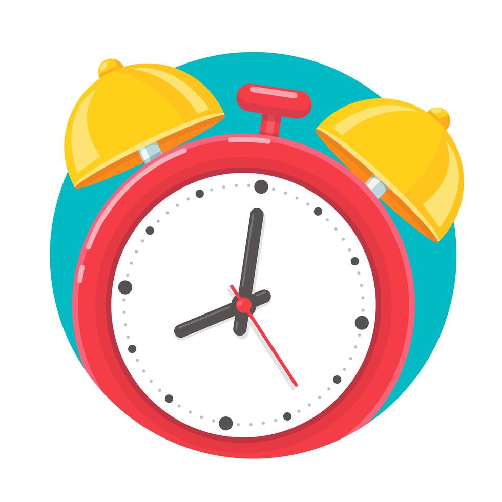 icono de reloj despertador vector