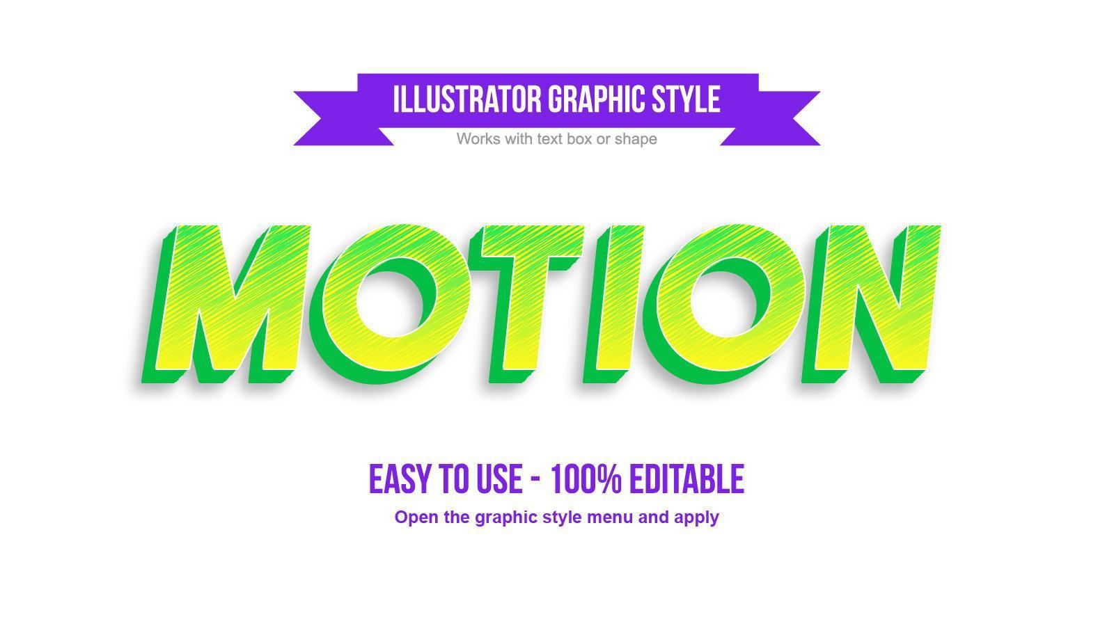 Green and yellow modern italic speed editable text effect vector