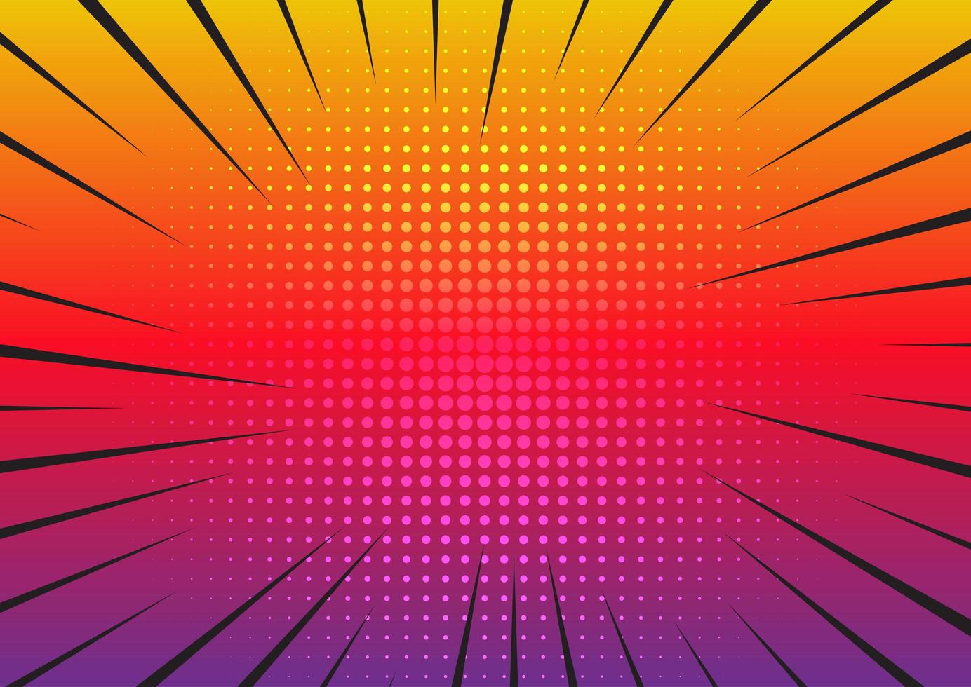 Retro gradient starburst vector