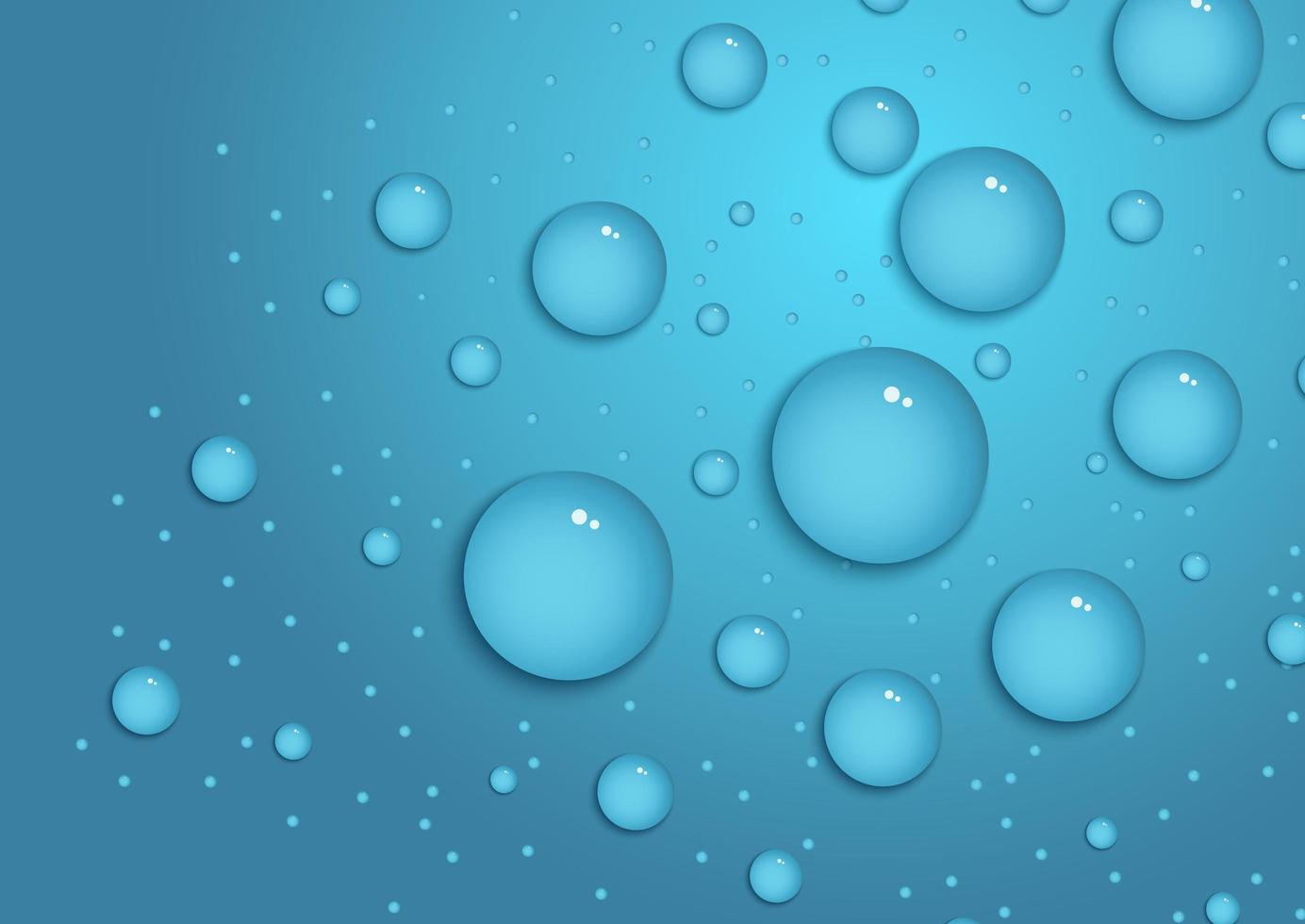 gotas de agua de fondo vector