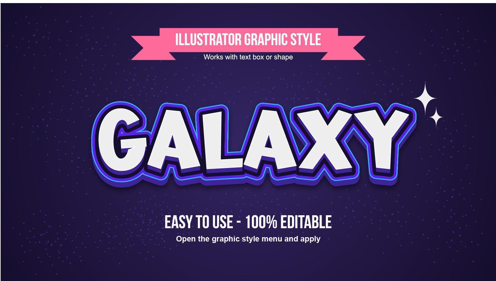 White and purple modern cartoon text effect vector