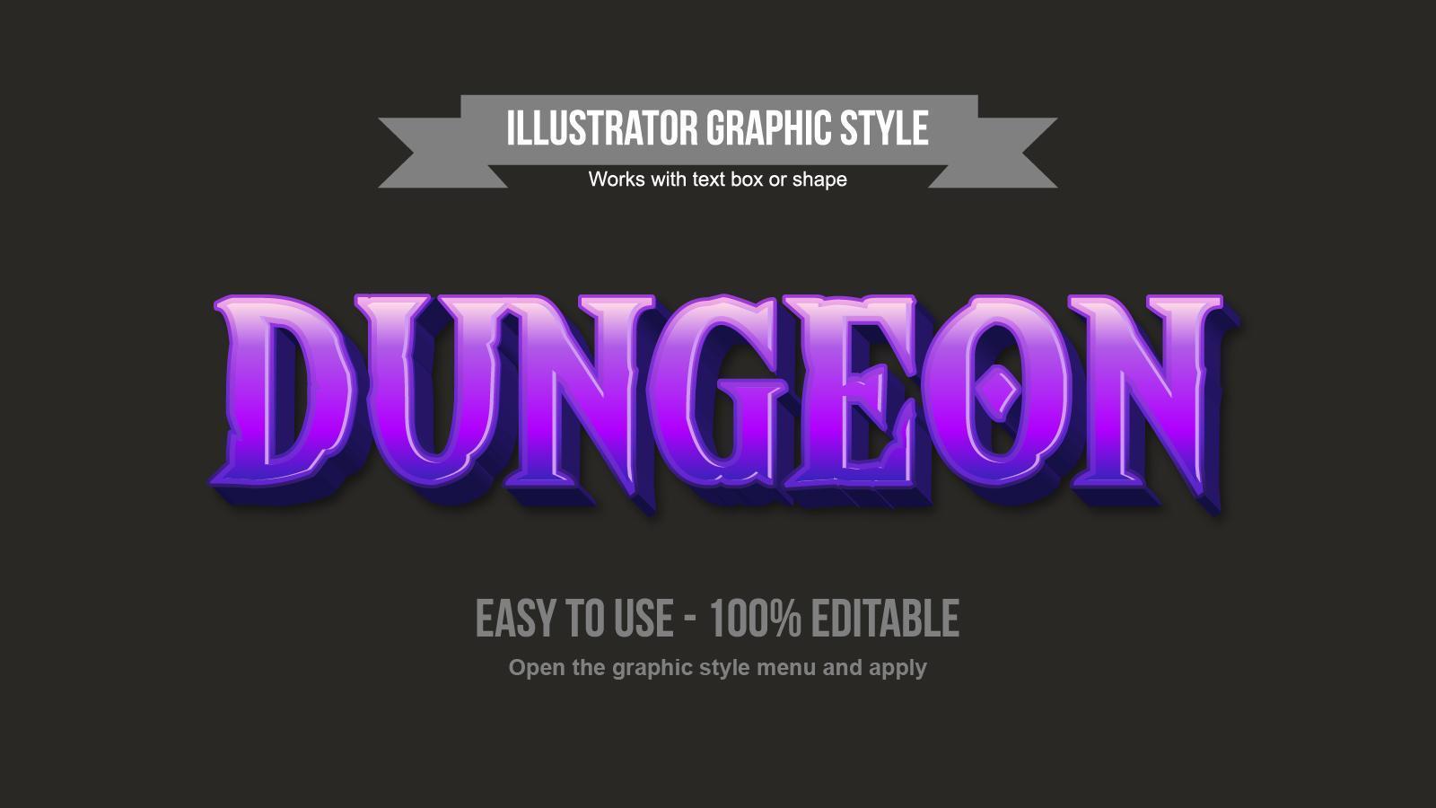 Bright purple gaming uppercase text effect vector