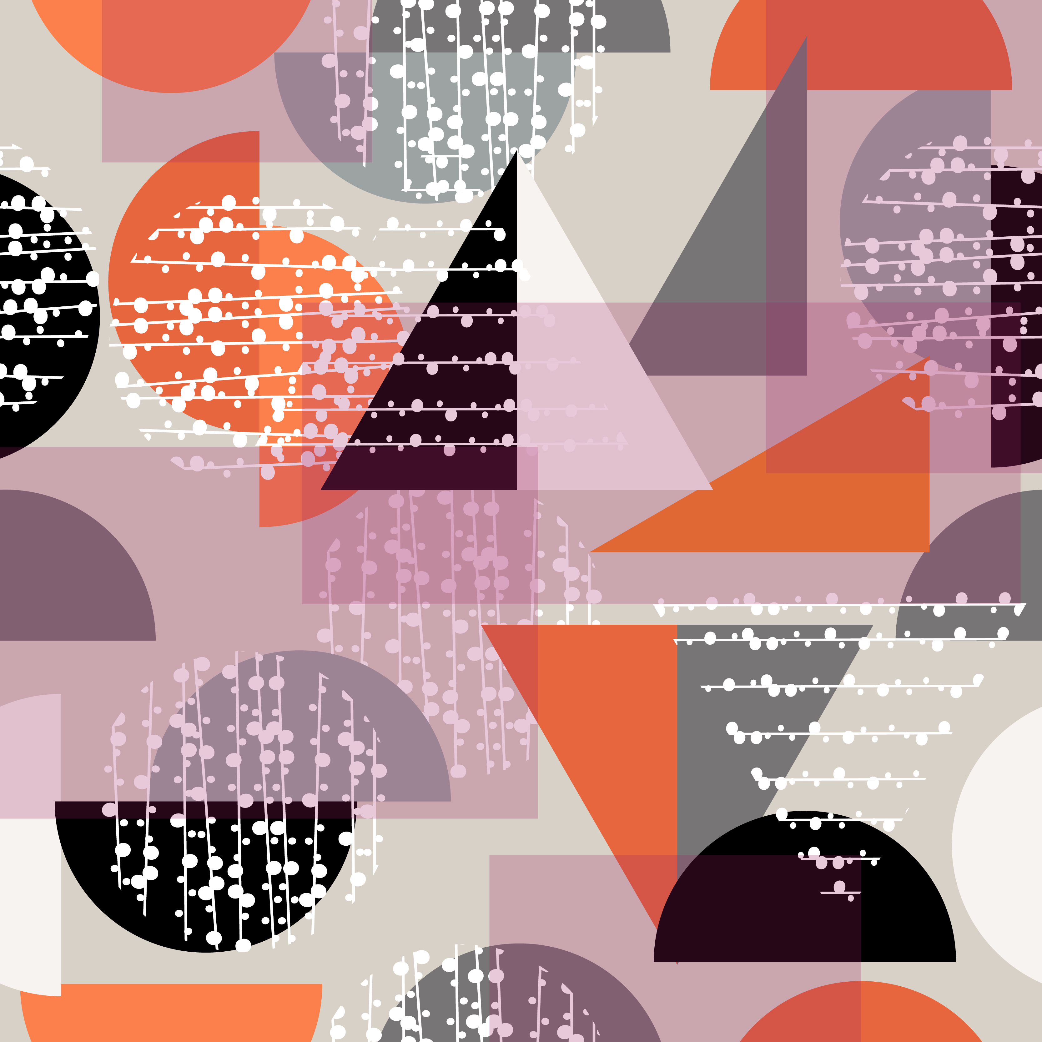 Modern retro background with different geometric shapes 1222466 Vector Art at Vecteezy