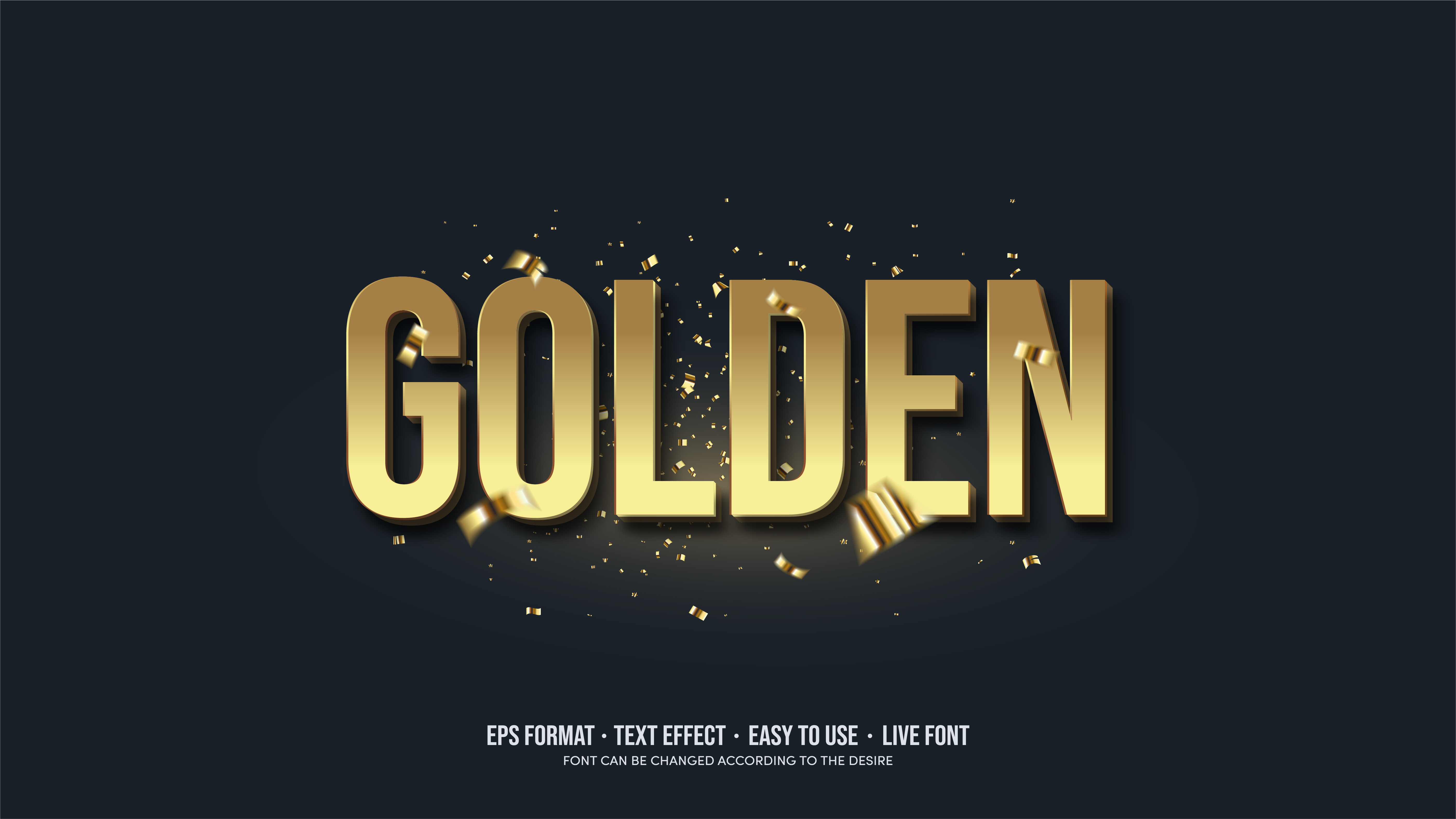 Golden Text After Effects Template Free