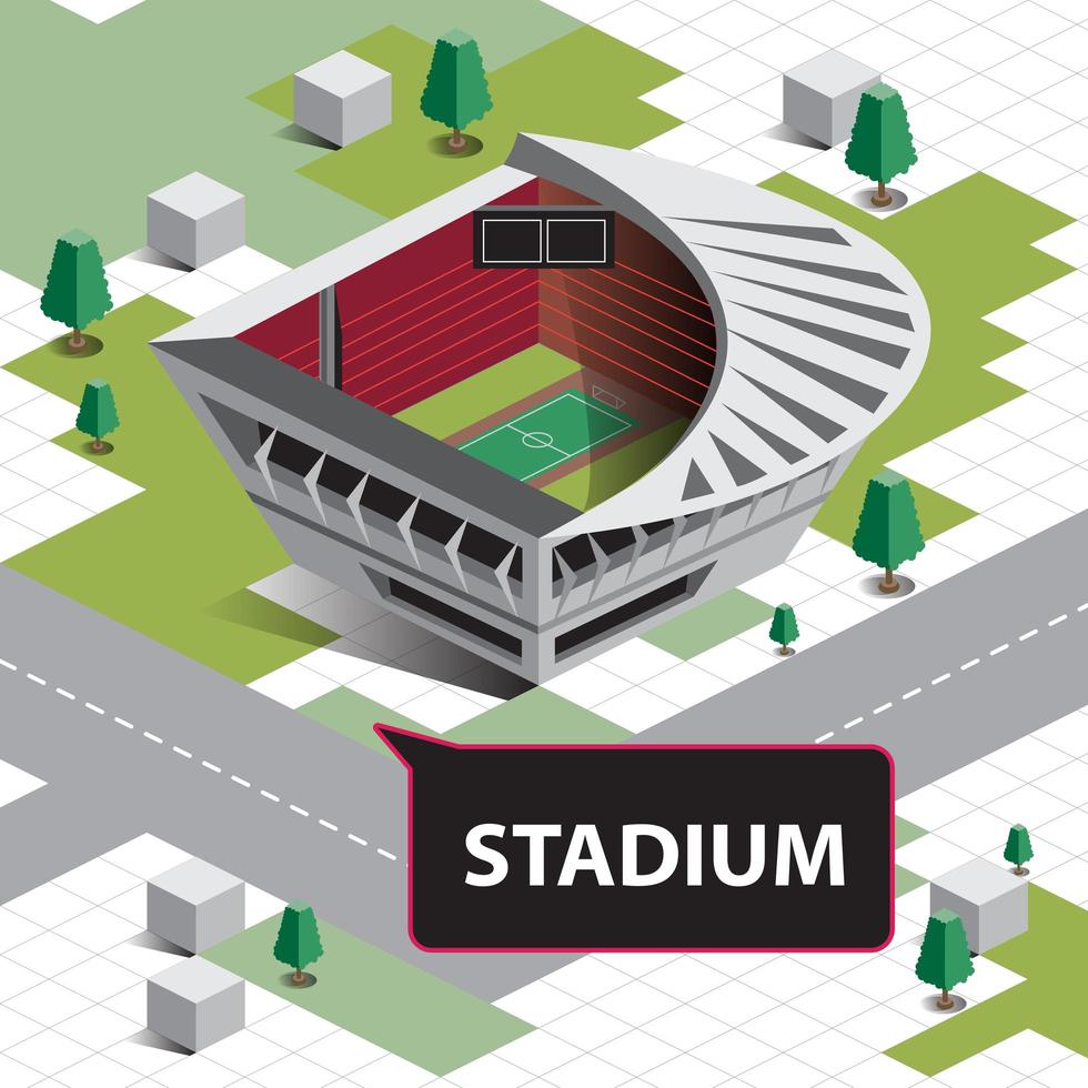 Isometric Sports Stadium vector