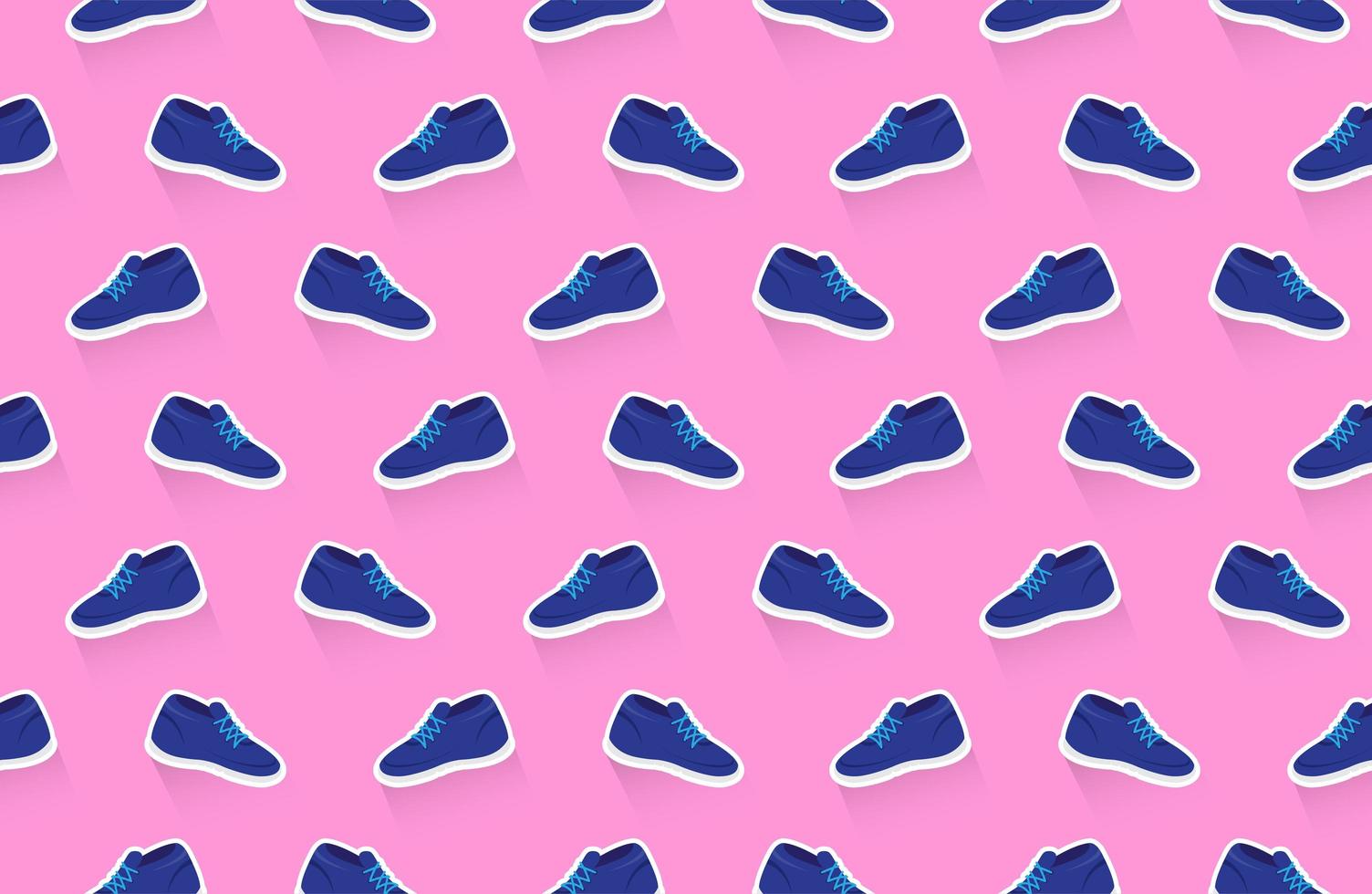 Sneakers shoes seamless pattern vector