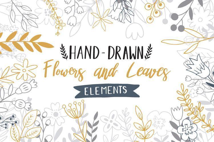 Hand Drawn Flowers Doodle vector