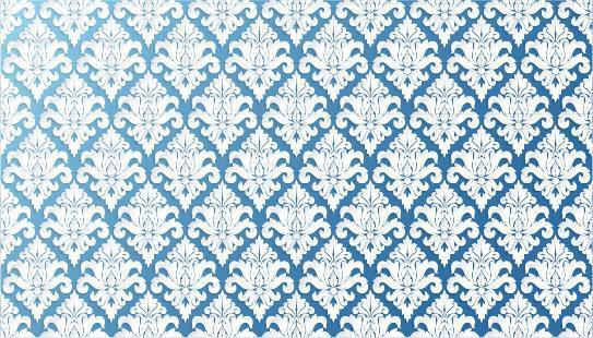 Ornate Filigree Blue Wallpaper vector