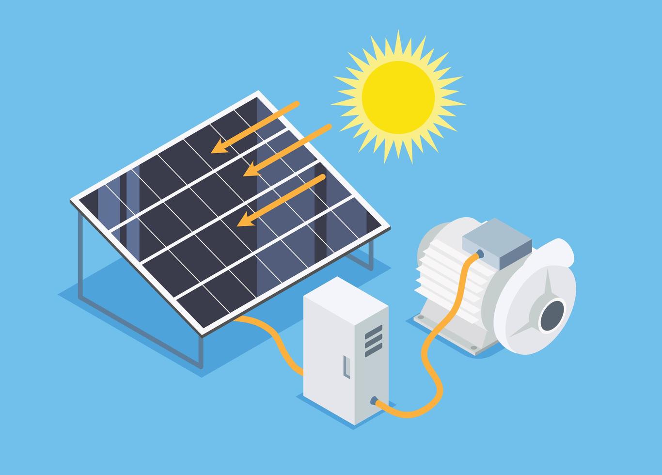 Water pump system  vector