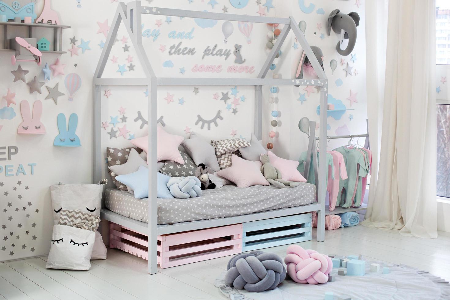 Empty children's room in decoration  photo