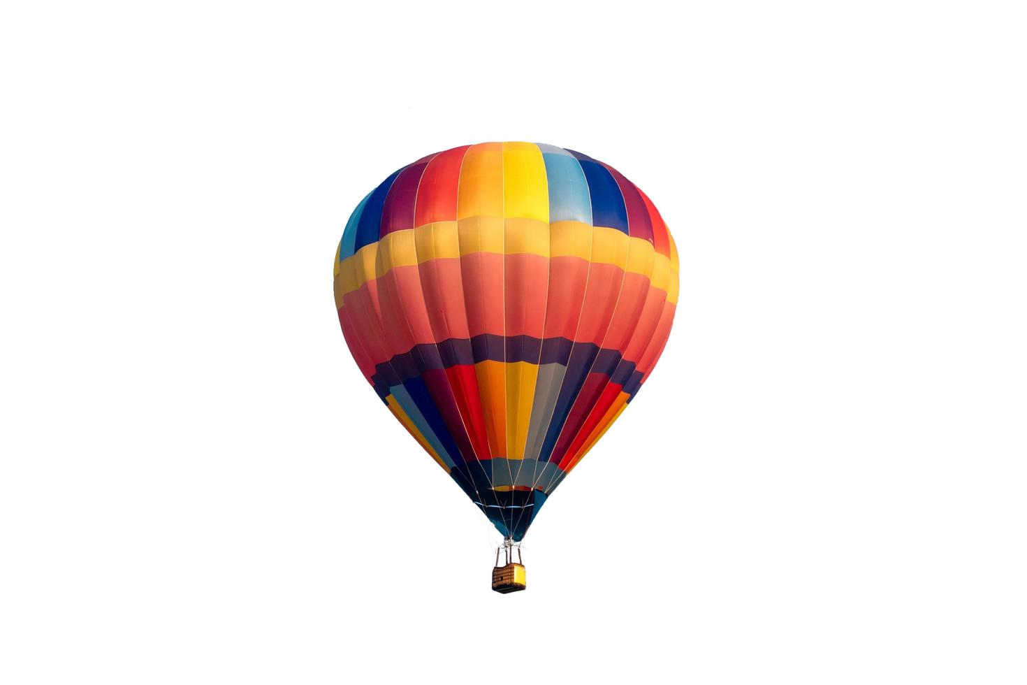 Isolated hot air balloon photo