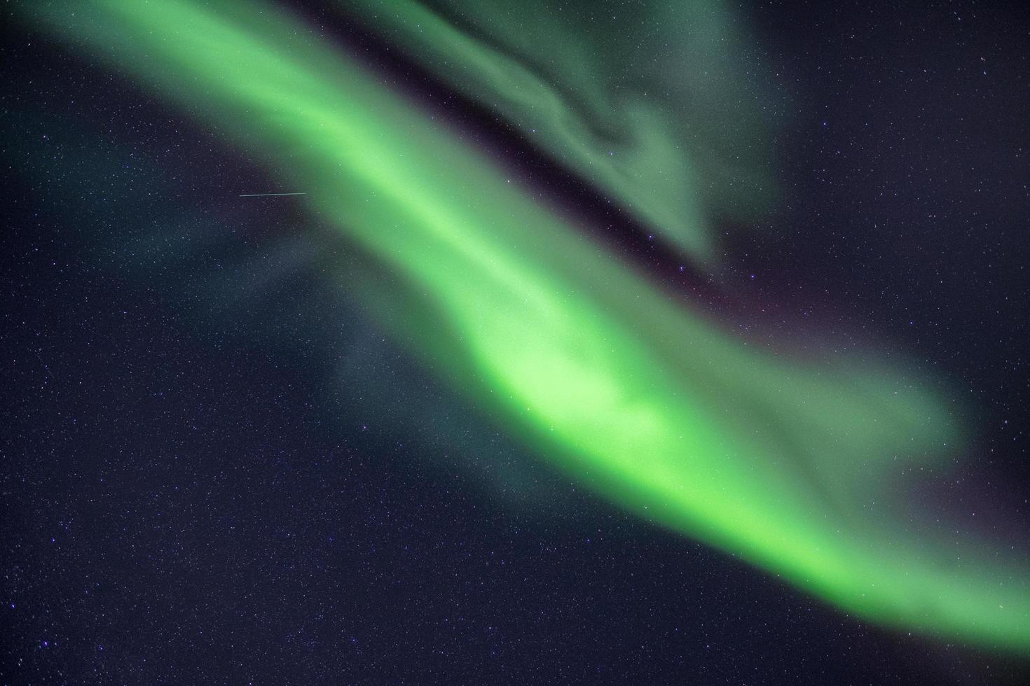 Northern lights in the night sky photo