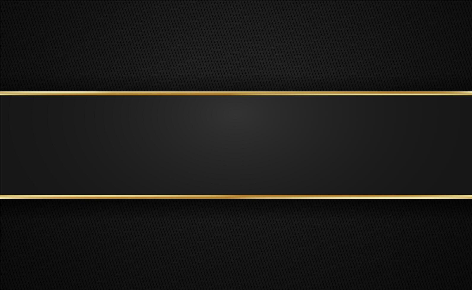 Golden stripe borders with dark angled stripes vector
