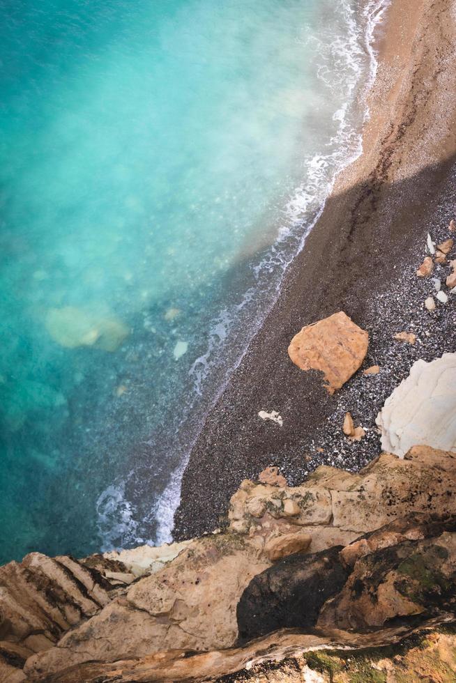 Birds eye view on the sea photo