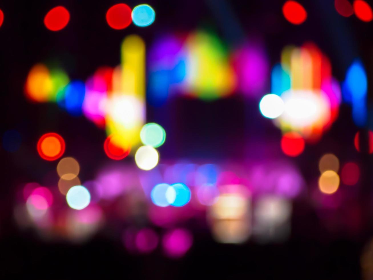 Colorful bokeh city lights  photo