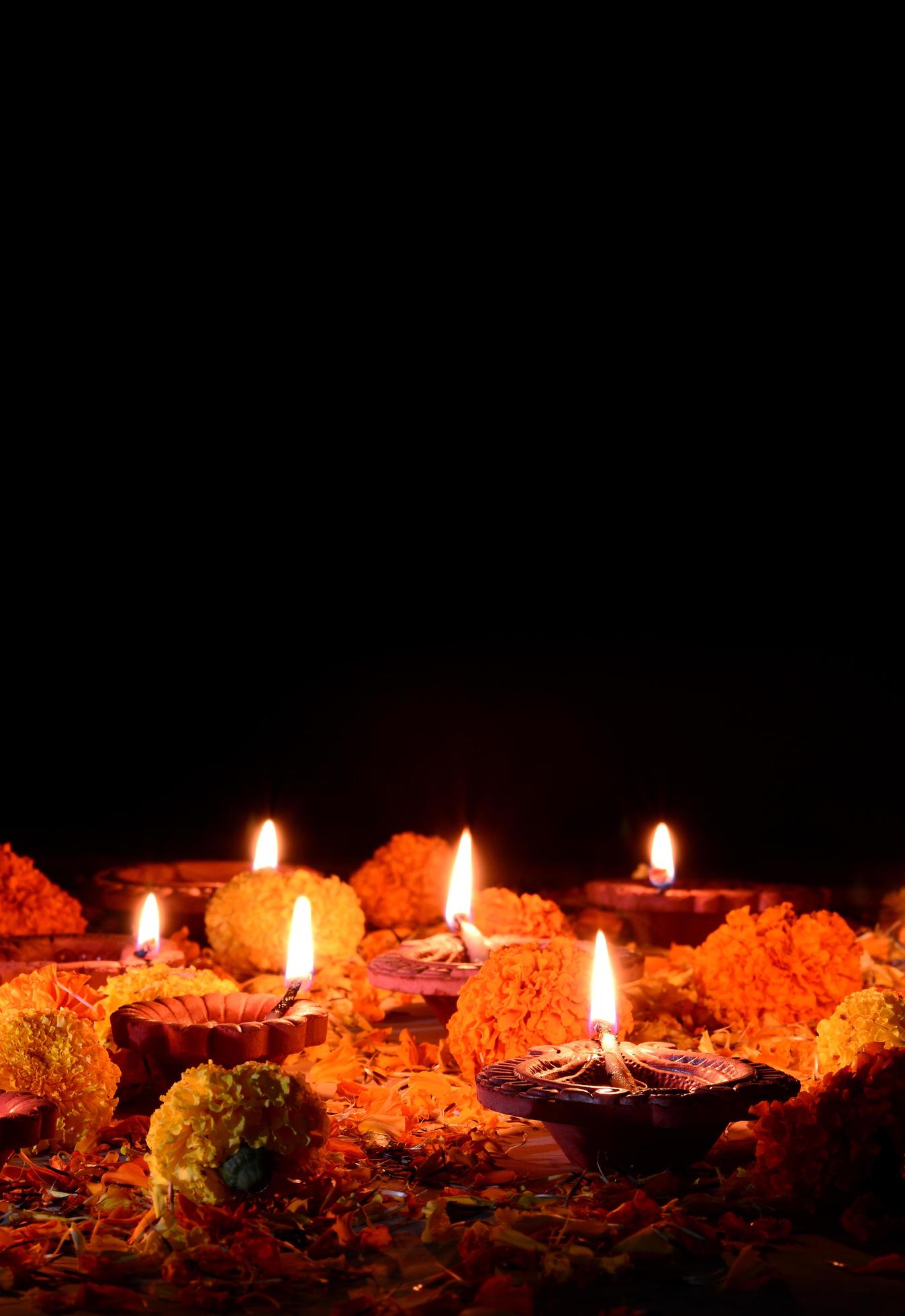 Clay diya lamps light a black background during Diwali Celebration 1223599  Stock Photo at Vecteezy