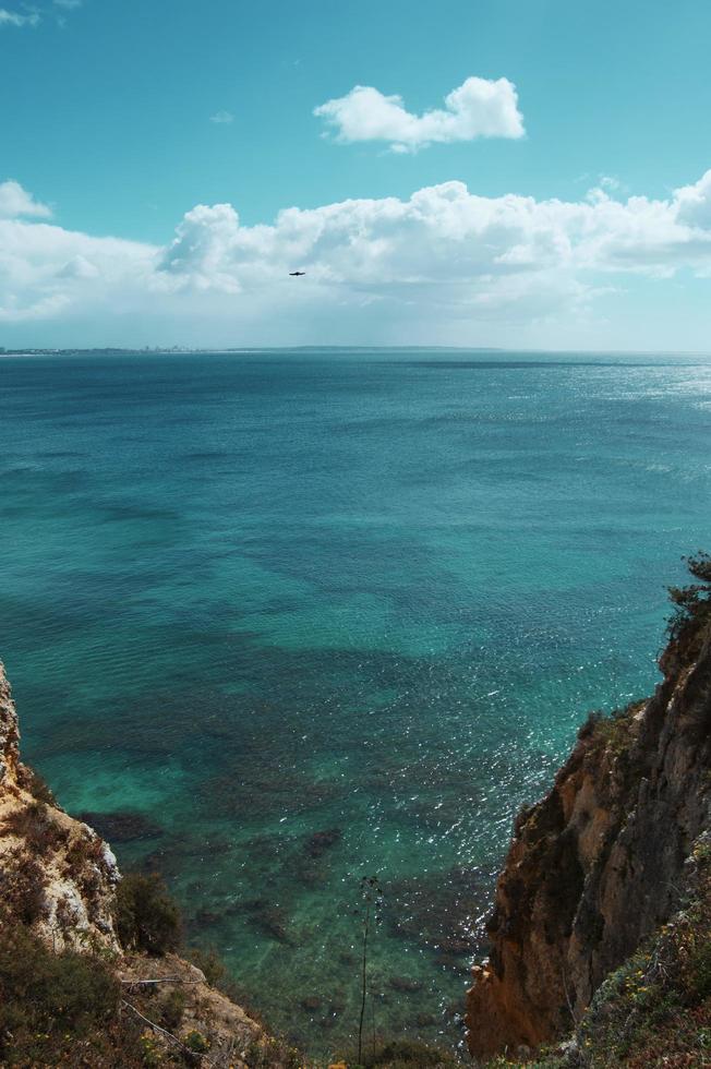 Turquoise ocean in Portugal photo