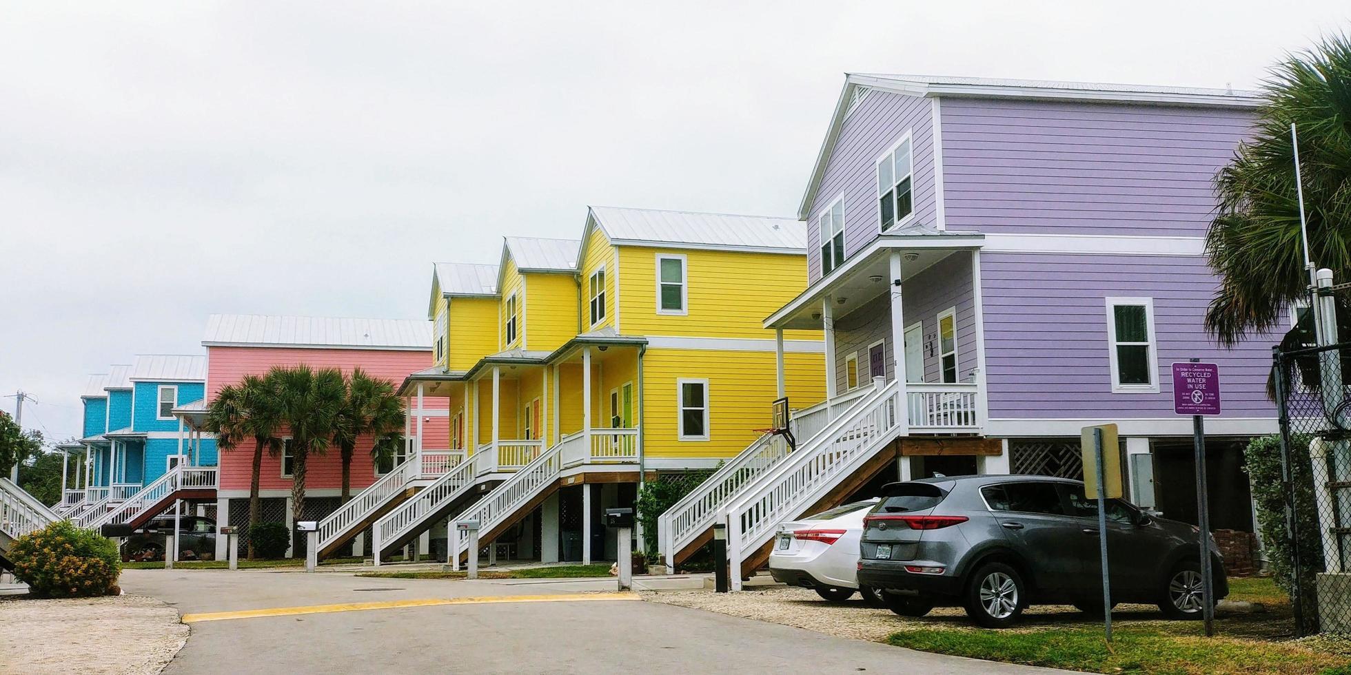 Colorful Florida houses photo