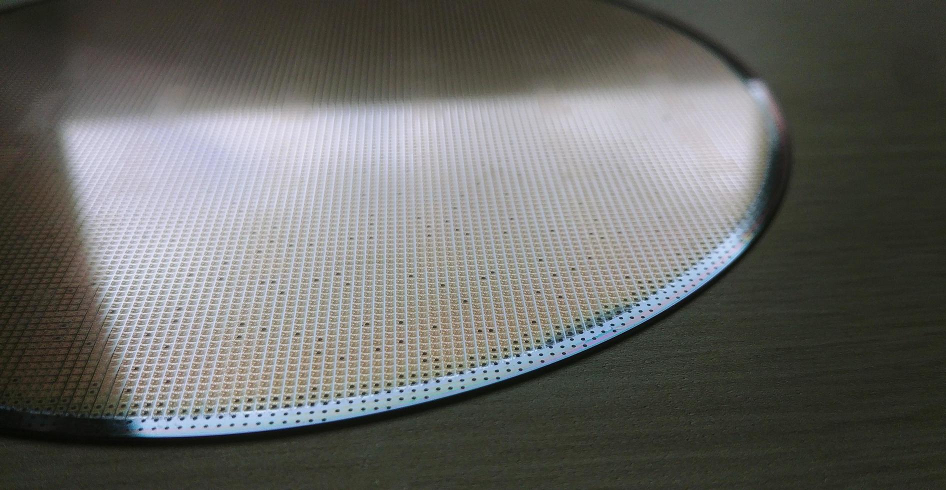 A silicon wafer photo