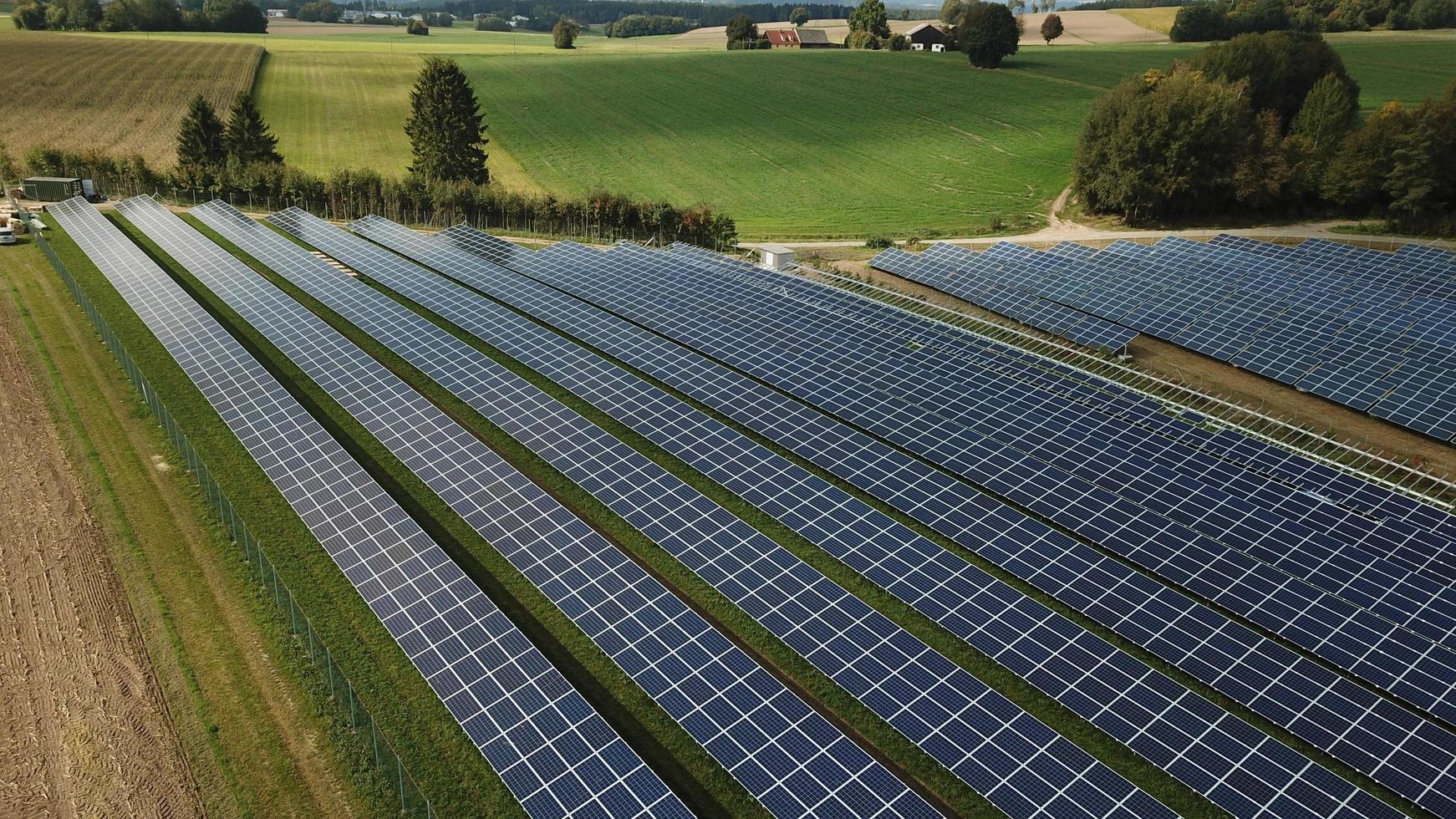 campo de energía solar foto