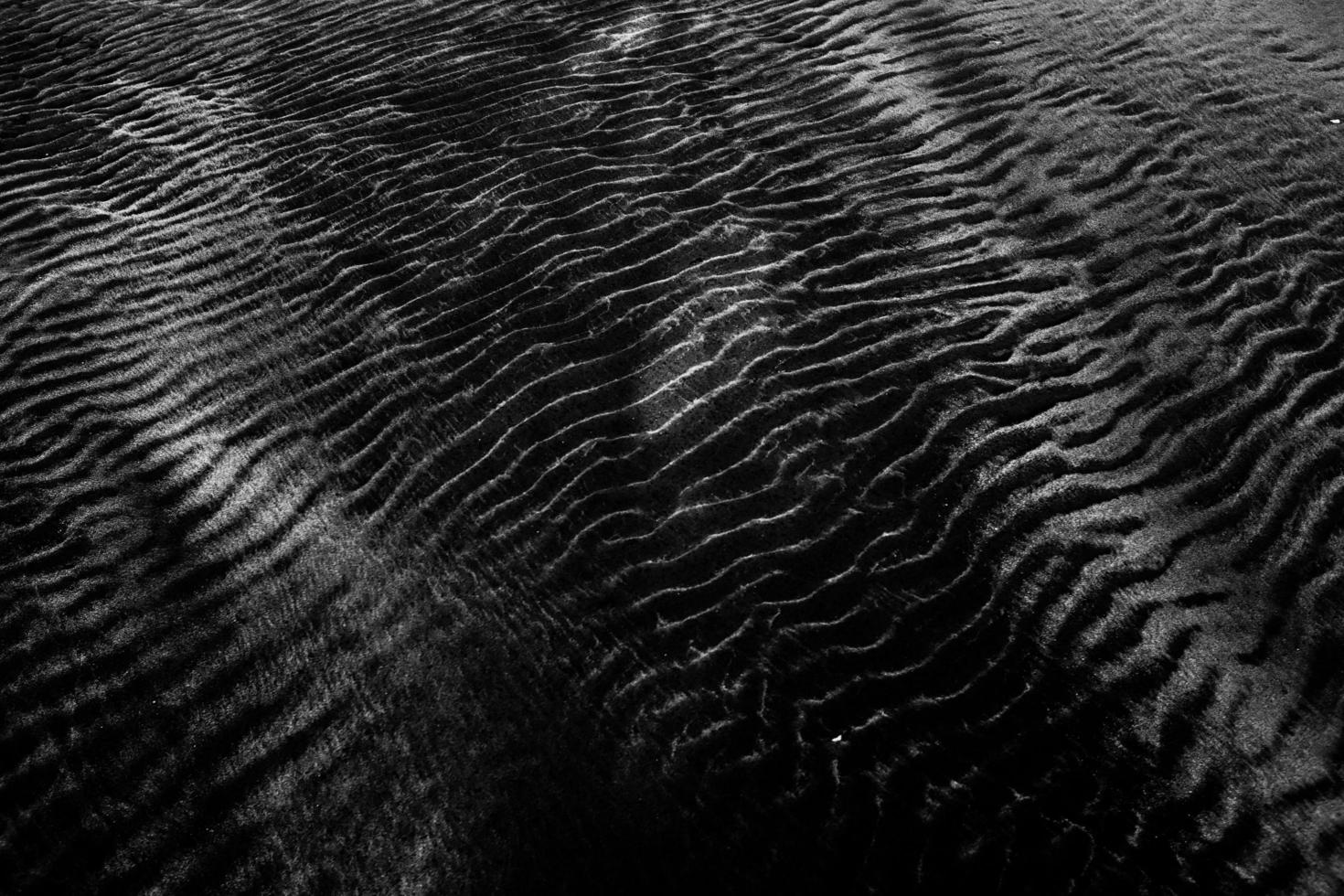 Black and white photo of fabric ridges