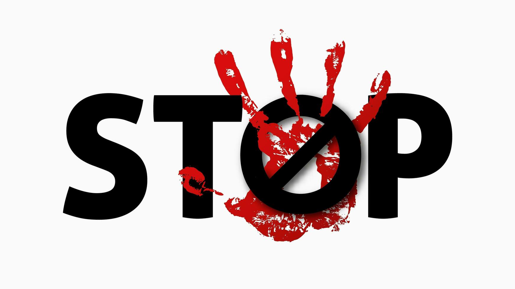 Stop harassment sign vector