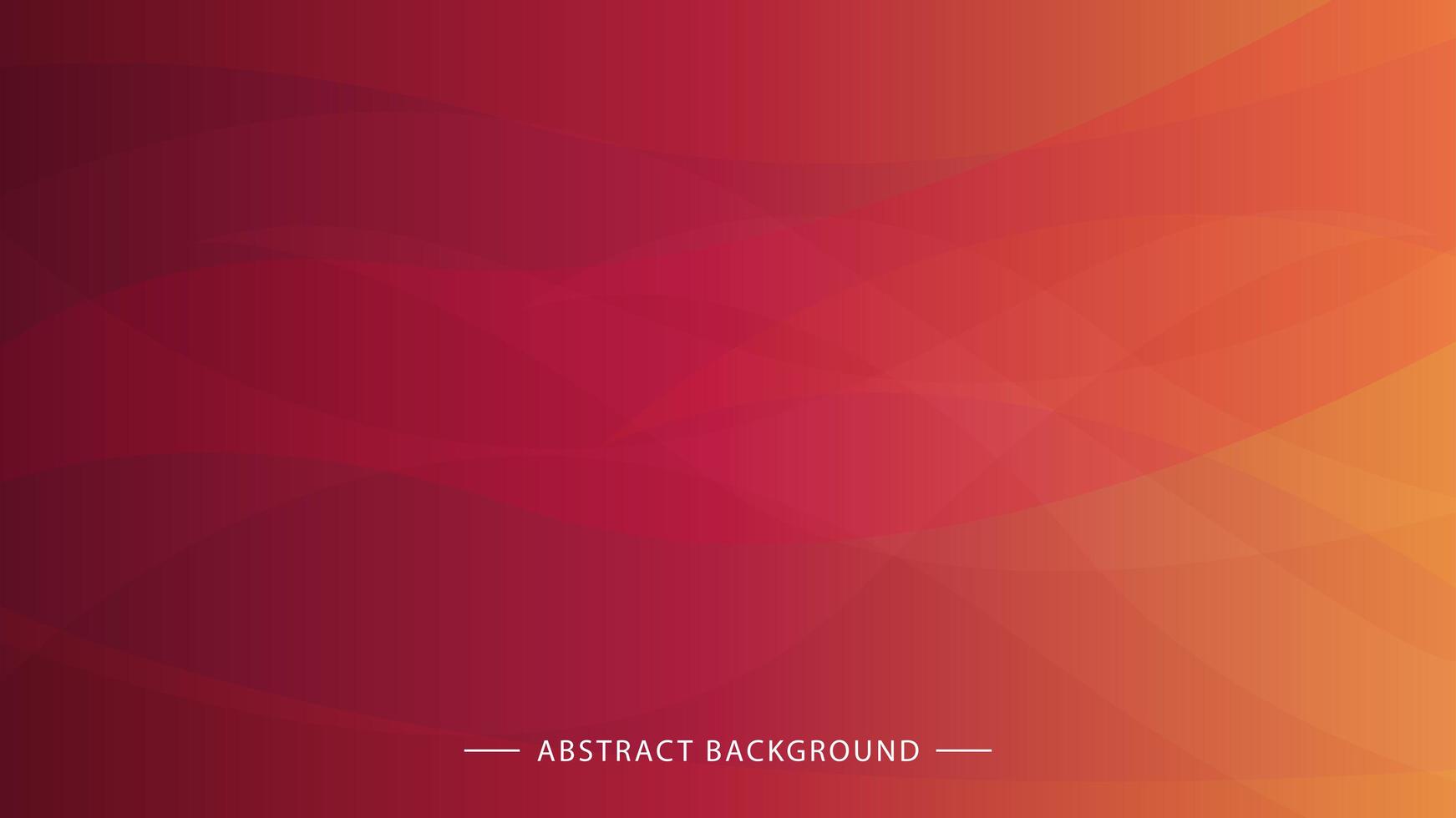 Red and orange design with smooth intersecting lines vector