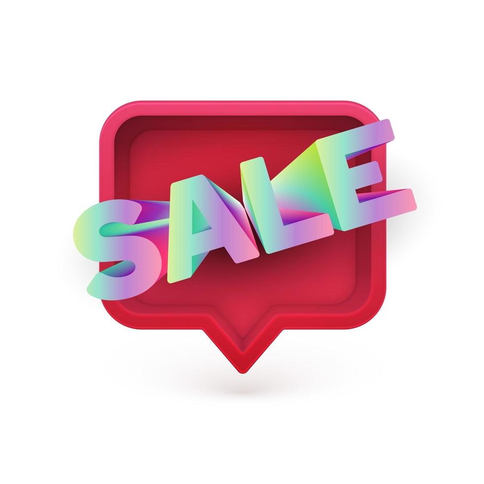 Big Sale text on speech bubble vector