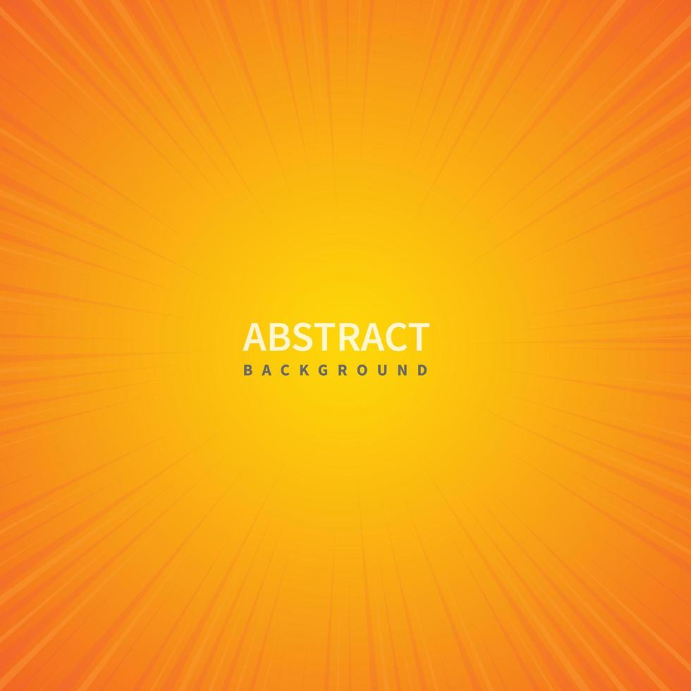 Yellow orange gradient sunburst vector